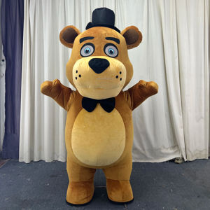 Disfraz Inflable de Oso de <span class=keywords><strong>FNAF</strong></span> de 2m, Disfraz de Mascota de Dibujos Animados, Traje de Oso de Freddy para Adultos, Disfraz de <span class=keywords><strong>Cosplay</strong></span> con Temática de Fazbear en Venta - Product Image 1
