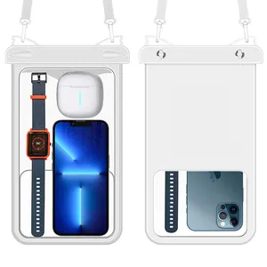 Sac de téléphone portable étanche en PVC pochette de téléphone étanche universelle de natation plongée IPX8 étui de téléphone portable pour le ski de plage