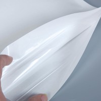 Vente en gros Petite pochette artisanale blanche Bolsa Doypack Sac en papier kraft avec fermeture éclair pour thé/café/bonbons
