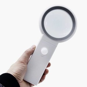 Loupe portative/de bureau avec 18 LED, lumière froide et chaude, 3 modes d'éclairage, loupe illuminée - Product Image 3