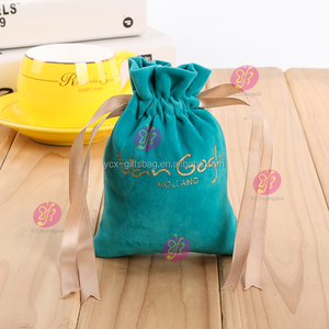 Di velluto personalizzata coulisse blu panno di imballaggio blu sacchetto di velluto con coulisse velluto <span class=keywords><strong>7x9</strong></span> - Product Image 6