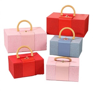 Caja Rectangular de Lujo Tejida en Dos Colores, Reciclable, Rígida, con Cierre Magnético, para Regalos de Boda, Joyería, Almacenamiento Portátil - Product Image 4