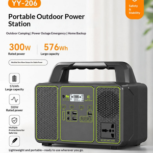 Fuente de Energía Portátil para Estación de Energía Solar - Nuevo Modelo de 300W con Sistema de Audio Bluetooth, Energía Solar de Emergencia para Exteriores LiFePO4 - Product Image 2