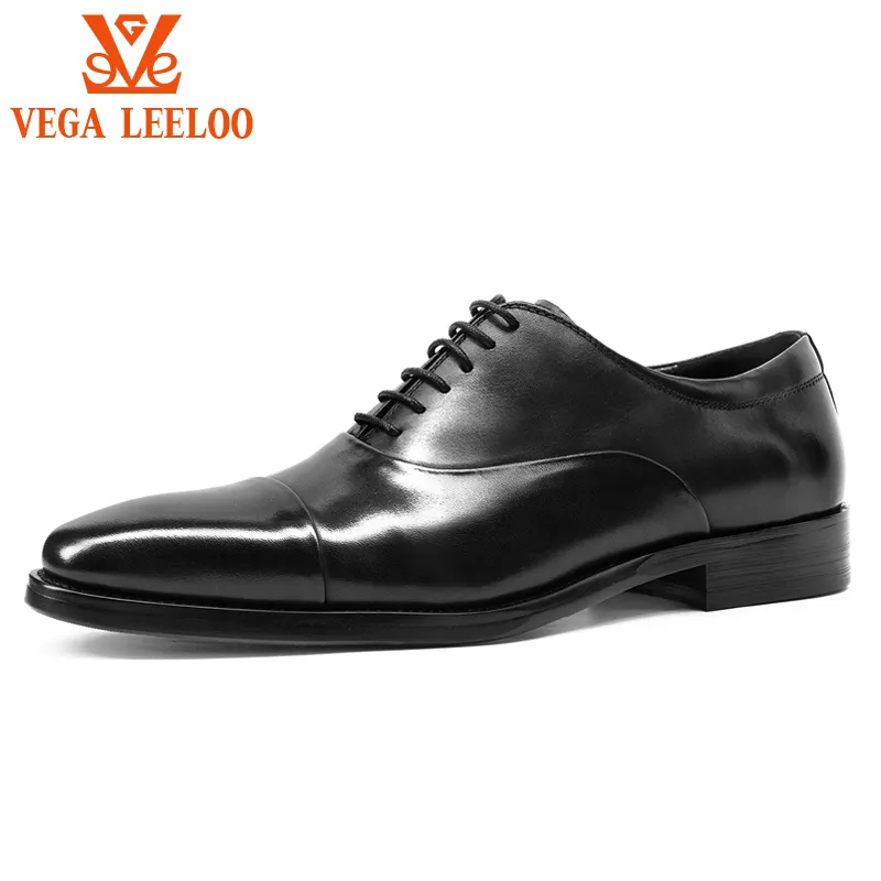 Zapatos de vestir clásicos para hombre, calzado de estilo de diseño italiano, Oxford, para negocios y boda, Color negro