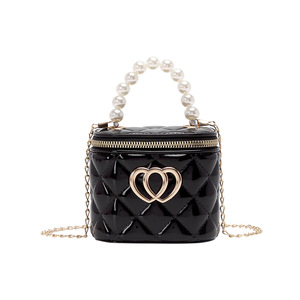 Envío Gratis, Bolso de Mano de Gelatina Color Caramelo de Verano, Bolso con Asa de Perlas, Mini Bolso de PVC Transparente para Niñas y Mujeres - Product Image 5