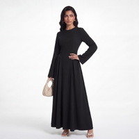 Abaya de luxe en gros de Dubaï pour femmes musulmanes, robe longue à manches longues et jupe ample, style Moyen-Orient, Kaftan islamique Turquie Maroc