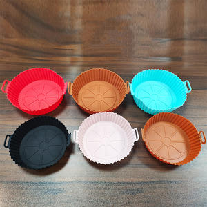 Reutilizables 2026: Forros de silicona de 8 pulgadas para freidoras de aire, accesorios para horno, aptos para ollas de 3 a 5 QT, bandejas de hornear y utensilios de horno. - Product Image 5