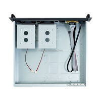 Boîtier de serveur industriel 2U en plastique pour montage en rack, compatible avec les alimentations ATX, les cartes mères Micro ATX plus petites, conception optimisée du flux d'air avec ventilateur