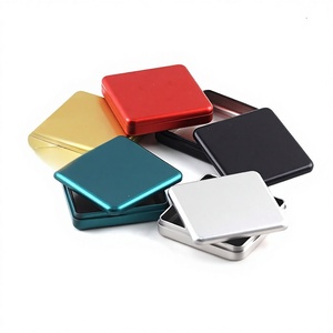 Boîte carrée <span class=keywords><strong>en</strong></span> fer blanc 91*91*20 pour coupe-ongles universels, autocollant métallique, rangement givré, <span class=keywords><strong>personnalisable</strong></span>, agriculture - Product Image 1