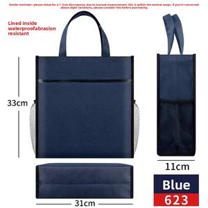 Sac fourre-tout imperméable de grande capacité, sac de rangement pour documents d'informations scolaires, utilisé pour les réunions d'affaires et les conférences de formation - Product Image 6