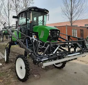 Dispositivo rociador autopropulsado con tracción en las cuatro ruedas personalizado, suministro de Tractor de protección de plantas, rociador de pluma autopropulsado