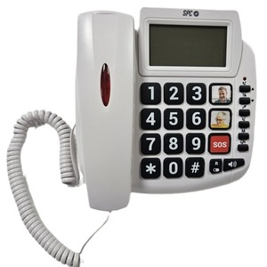 Téléphone filaire de haute qualité avec grand bouton Photo Dialer <span class=keywords><strong>SOS</strong></span> <span class=keywords><strong>mains</strong></span> libres haut-parleur téléphone écran rétroéclairé et amplificateur - Product Image 2