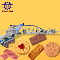 Contrôlée par le PLC, extrudeuse automatique de grande capacité pour biscuits aux pépites de chocolat, biscuits mous et durs, ligne de fabrication de machines