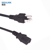 Universel Us 220V Cuivre Câble D'alimentation Pour Ordinateur Portable À 3 Broches Ac Cordon D'alimentation Câble de Prise