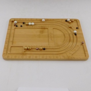 Bamboo <strong>Beading</strong> <strong>Board</strong> for Necklace and Bracelet Design Measuring Tray - Product Image 5