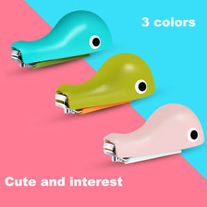 Enfants professionnels manucure outils mignon dessin animé dauphin sécurité en acier inoxydable antidérapant bébé <span class=keywords><strong>coupe</strong></span>-ongles Cutter pour les enfants - Product Image 2