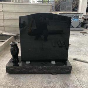 Tấm Đá granit đen hiện đại đánh bóng bia mộ gạch bia mộ với phong cách Mỹ - Product Image 6