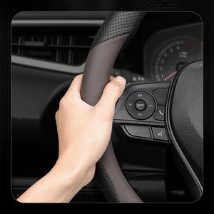<span class=keywords><strong>Volant</strong></span> de direction en forme de D, cuir Nappa bicolore, respirant, luxueux, pour <span class=keywords><strong>Golf</strong></span> <span class=keywords><strong>5</strong></span> gti, housse de <span class=keywords><strong>volant</strong></span> - Product Image 2
