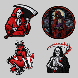 Bán Buôn 3D Thêu Các Bản Vá Lỗi Cho Xe Máy Câu Lạc Bộ Anh Em Cưỡi Bánh Cảm Thấy Vải Với Câu Lạc Bộ Logo Cho Mũ - Product Image 2