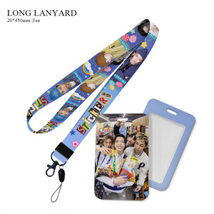 Llavero de PVC para conciertos de Kpop LNGSHOT con cordón, funda para tarjeta de autobús, colgante para el cuello, RYUL WOOJIN LOUIS OHYUL, moda para fans - Product Image 6