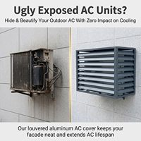 Couvre-Condenseur de Climatiseur Extérieur en Aluminium Simple et Personnalisé, Étanche et Anti-Poussière