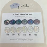 Gel per Unghie MultiShade Chameleon Flake Mixcoco Iridescente Olografico UV Soakable per Decorazioni Estive Fai-da-Te