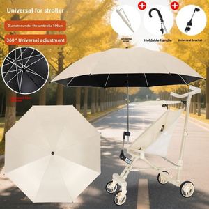 Grand parasol de voyage portable en fer, design moderne, universel, manuel, pour voiture, stand, poussette, camping - Product Image 2