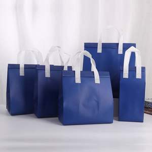 Bolsa de Picnic Ecológica Personalizable con Logotipo, Reciclable, Negra, Aislada, para Llevar Comida, Bolsa de Tela No Tejida para Sándwiches y Pan - Product Image 5