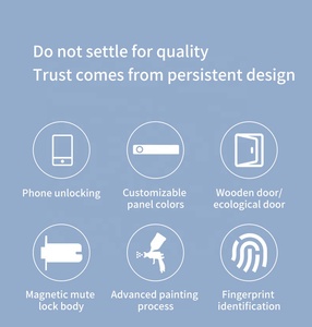 KHÁCH SẠN cửa trước ngoài trời vân tay sinh trắc học cerradura inteligente Para puerta Wifi máy ảnh điện kỹ thuật số ttlock ổ khóa thông minh - Product Image 3