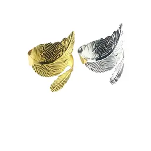 Золотые кольца для салфеток в европейском стиле, новогодний Рождественский держатель для салфеток для украшения обеденного стола, вечеринки и свадьбы