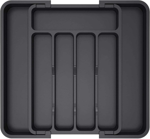 Organizzatore Espandibile per Cassetti, Vassoio <span class=keywords><strong>Portaposate</strong></span> Regolabile <span class=keywords><strong>in</strong></span> <span class=keywords><strong>Plastica</strong></span>, Porta Utensili <span class=keywords><strong>da</strong></span> Cucina per Cucchiai, Forchette e Coltelli - Product Image 1