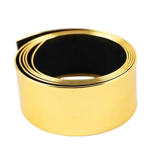 Bandas de borde de PVC trenzadas de metal para muebles de estilo industrial Steampunk sin óxido con textura industrial - Product Image 1