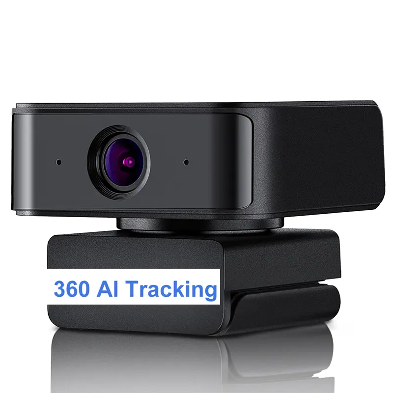 1080P FULL HD 360 faceRecognition Spin web Camara AI powered tracking webcam built in noise reduction microphone for Laptop PC