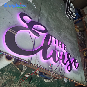 Letrero LED Personalizado para Salón de Belleza o Barbería, Letras con Logotipo Retroiluminadas para Empresas de Publicidad, Uso Interior/Exterior, Acero Inoxidable, Alto Brillo - Product Image 3