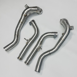 ท่อไอเสียแบบเชื่อมลายเกล็ดปลาสีทองพรีเมียม ลดขนาดเส้นผ่านศูนย์กลาง สำหรับ Mercedes-Benz G63AMG/W463A - Product Image 6