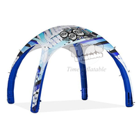 Tente de salon professionnelle gonflable imperméable promotionnelle avec impression sur tissu en maille PVC pour événements d'exposition et promotion commerciale
