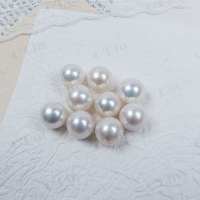 Perles d'eau douce naturelles Edison, 13-14 mm, grandes perles rondes, bon lustre, perles en vrac, vente en gros