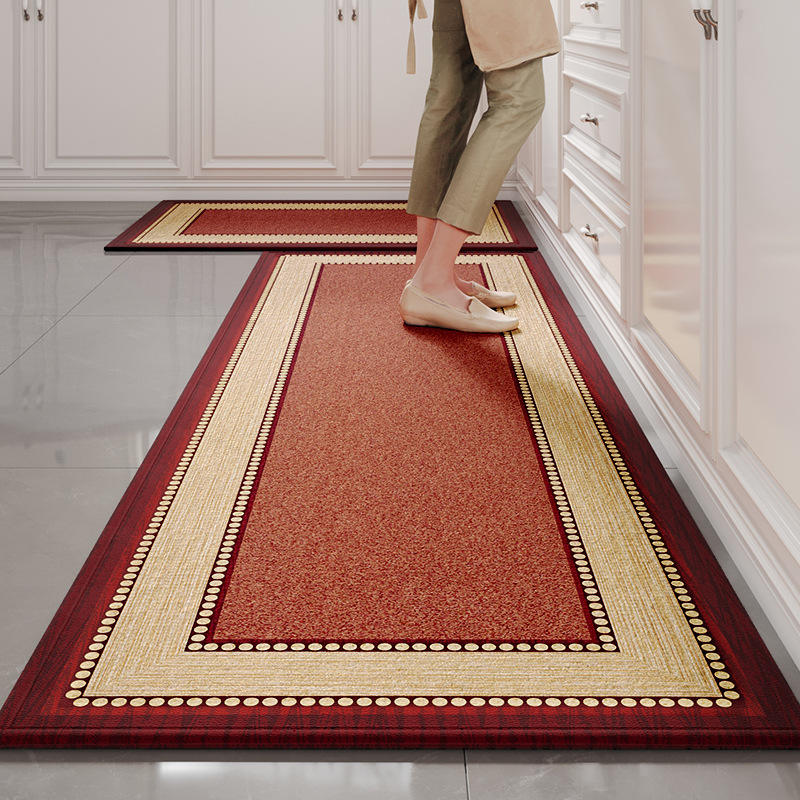 Semelle en caoutchouc velours coton bambou - Annie Red