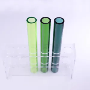 Factory Wholesale Custom Transparent Glass Culture Tubes Decorative Metal Tubing