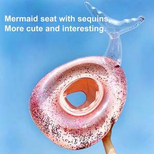 Venta al por mayor de PVC bebé inflable sirena <span class=keywords><strong>piscina</strong></span> Floatie para bebés de 2 <span class=keywords><strong>meses</strong></span> a 6 años de verano <span class=keywords><strong>piscina</strong></span> anillos con lentejuelas - Product Image 6