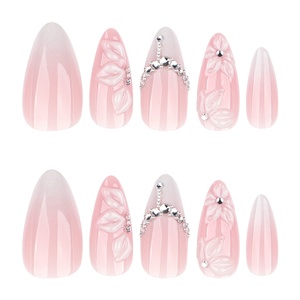 <span class=keywords><strong>Faux</strong></span> ongles portables Lefan, fleurs 3D, diamants scintillants, luxe haut de gamme, 14*7*1, origine Yiwu, art des ongles, <span class=keywords><strong>faux</strong></span> ongles personnalisés - Product Image 5