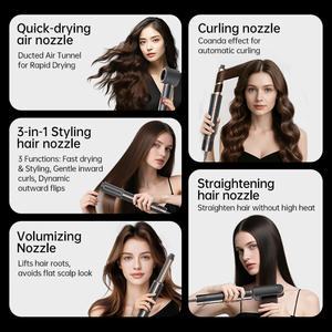 Sèche-cheveux multi-styler tout-en-un à moteur sans balais, très vendu, pour différents styles de cheveux : lisse, bouclé, volume - Product Image 3