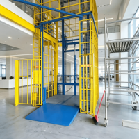 Équipement de levage d'entrepôt personnalisé, plateforme élévatrice hydraulique pour marchandises, capacité de charge de 300 à 5000 kg, commande électrique à distance