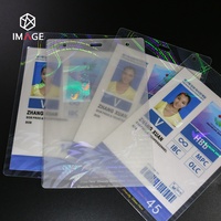 Pochettes de stratification thermique de carte d'identité d'hologramme personnalisées avec Logo UV Invisible