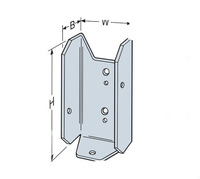 Supports de montage en aluminium Jiafeng personnalisés robustes à fixation unilatérale pour poteaux de clôture carrés 2x4 et 2x6 pour le bois