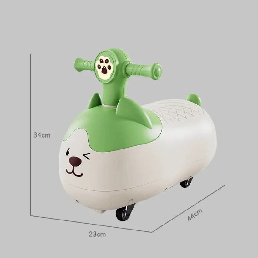 Children's Walker Cute Cat Peanut Car 1-3 Year-Old Baby Gift Educational Toy Car ABS Material Bearing 30kg