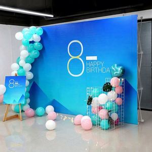 ฉากหลังอลูมิเนียมแบบเลื่อนได้ พับเก็บได้ ขนาด 10x10 ฟุต พร้อมบริการปรับแต่งหน้าจอ พิมพ์ดิจิทัล ทันสมัย - Product Image 6