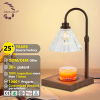 Lámpara Eléctrica Calentadora de Velas Aromáticas con Luz Regulable Personalizable para Dormitorio y Mesita de Noche - ¡Oferta Especial!