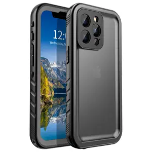 Capa impermeável para proteção de corpo inteiro, proteção de tela para iphone 13 pro, à prova d'água e com protetor de tela embutido para iphone 13 pro