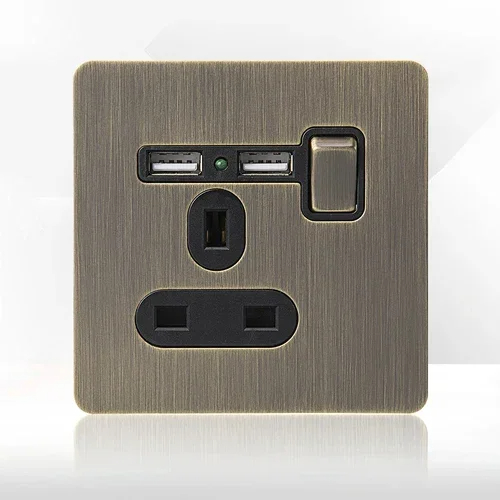 1gang 13A 2USB